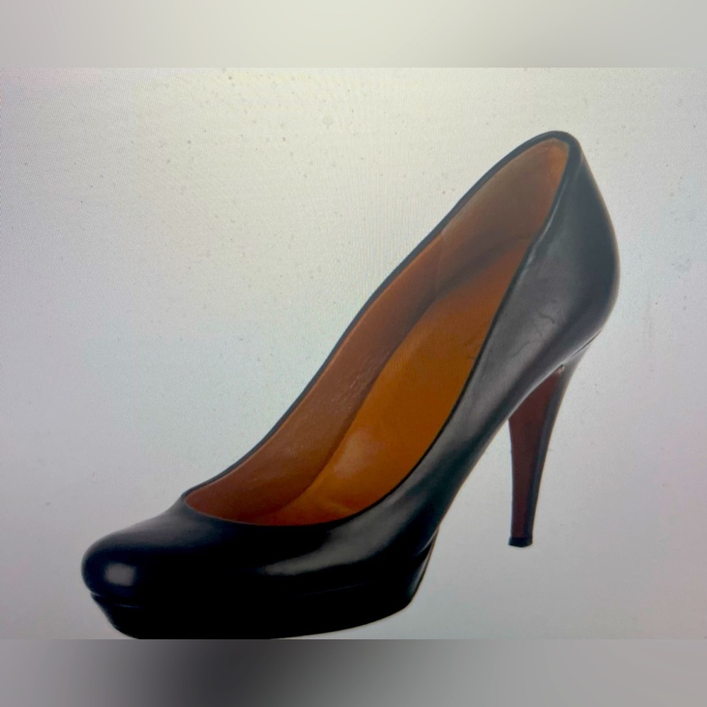 Gucci Black Leather Platform Stiletto Heels